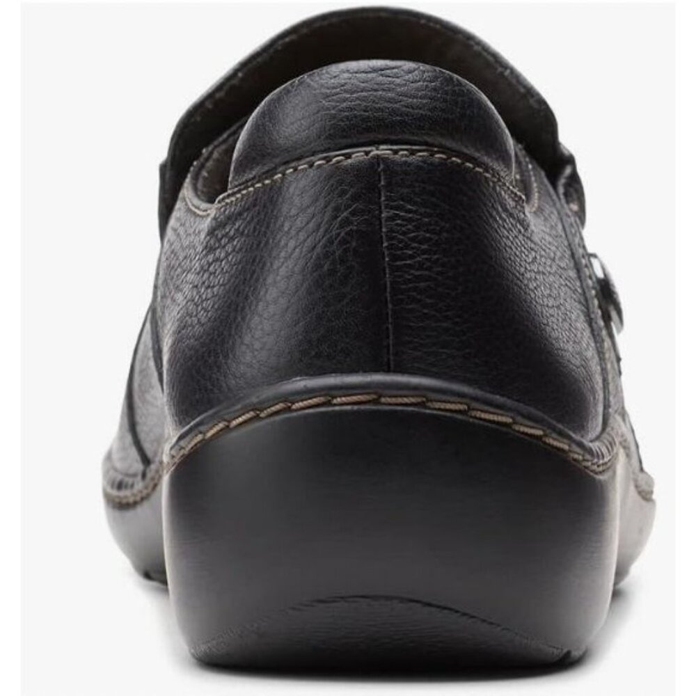 Clarks Cora Poppy Loafers Slip On Black Leather Size US 10 EU 41.5 $90 [jb] - Picture 5 of 16